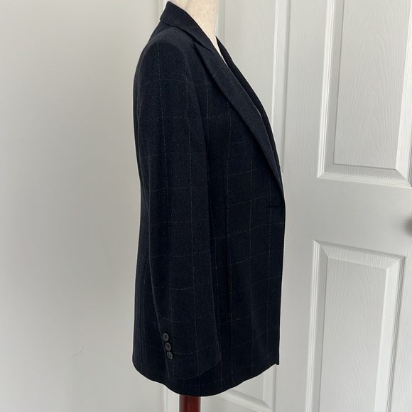 Nino Danielle Loro Piano 100% Cashmere navy blue blazer Italy Sz M - Picture 6 of 12